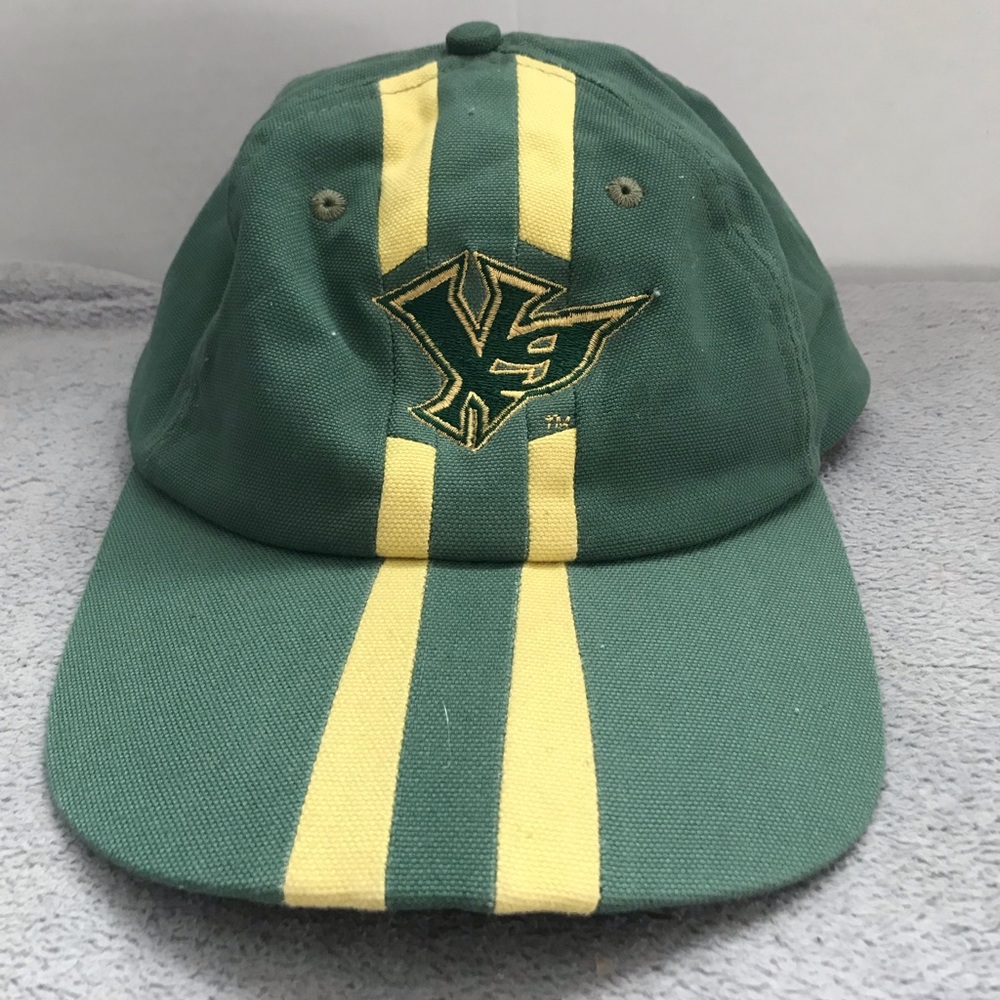 X Games Hat Cap Strap Back Mens Green Yellow Adjustable Logo